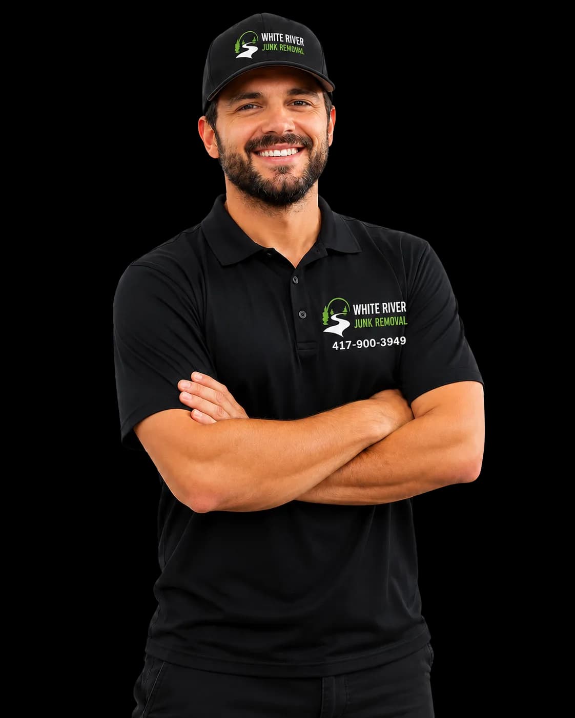 A White River Junk Removal crew member